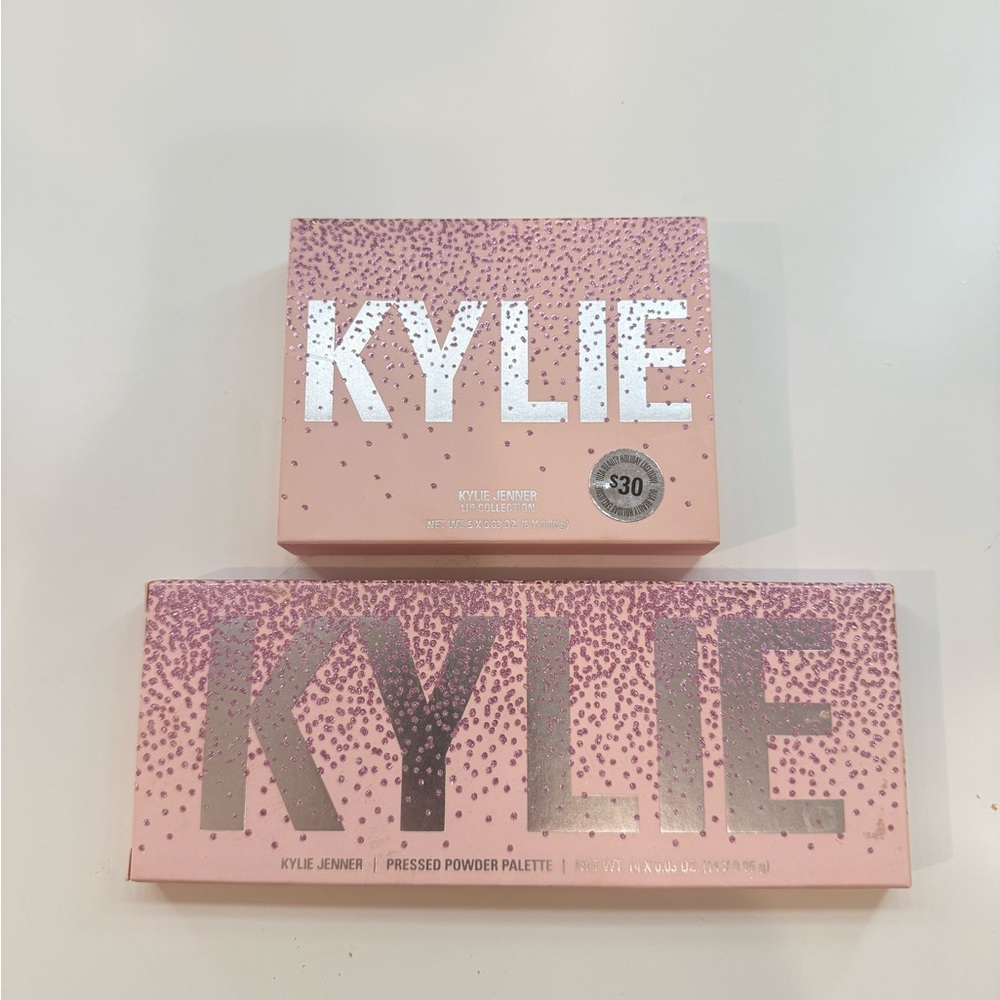 Kylie Jenner Pink Pressed Powder Palette & Lip Bundle